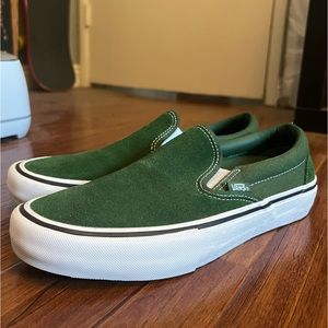 Vans Slip On Pro Skate. Green